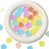 diy necklace accessories with cute cartoon cat acrylic transparent oil-dripping beads Item Picture